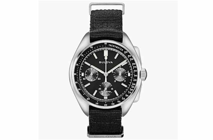 Lunar Pilot Black Cloth Band - Bulova